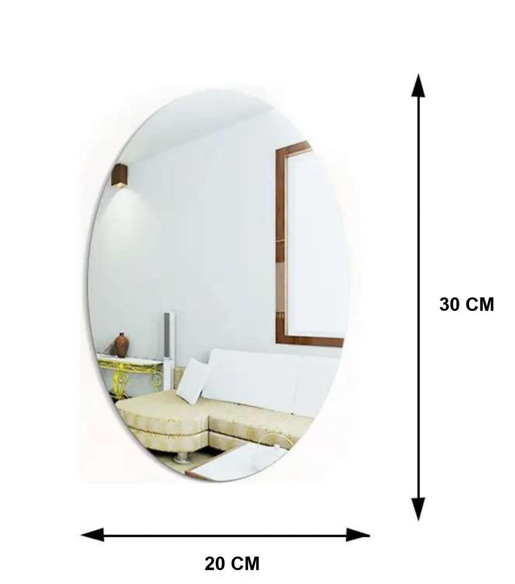 Stylish Wall Mirror Set – Modern Oval & Square Design ✨