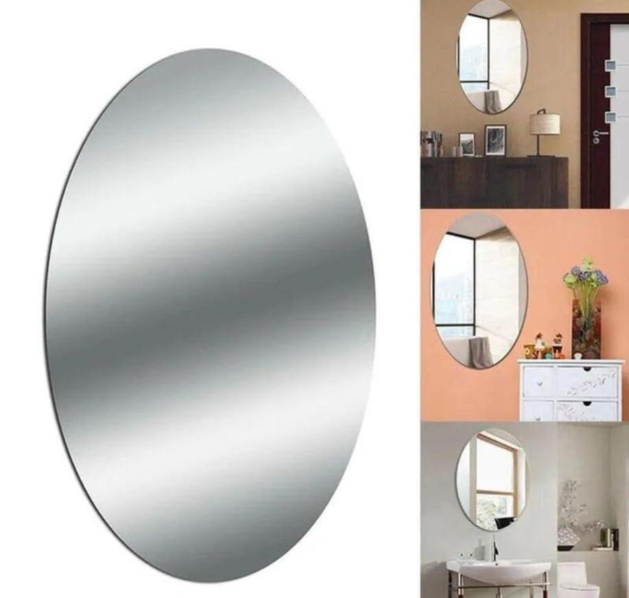 Stylish Wall Mirror Set – Modern Oval & Square Design ✨
